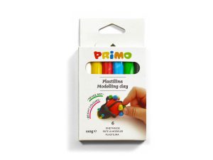 Plastelína PRIMO, 6 x 18 g, mix barev